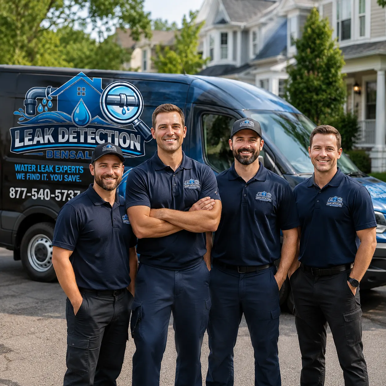 Professional water leak detection team providing trusted inspection services in Bensalem Pennsylvania
